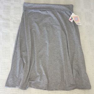 💕NWT LuLaRoe Gray Azure Skirt Size Large💕